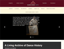 Tablet Screenshot of najwadancecorps.org